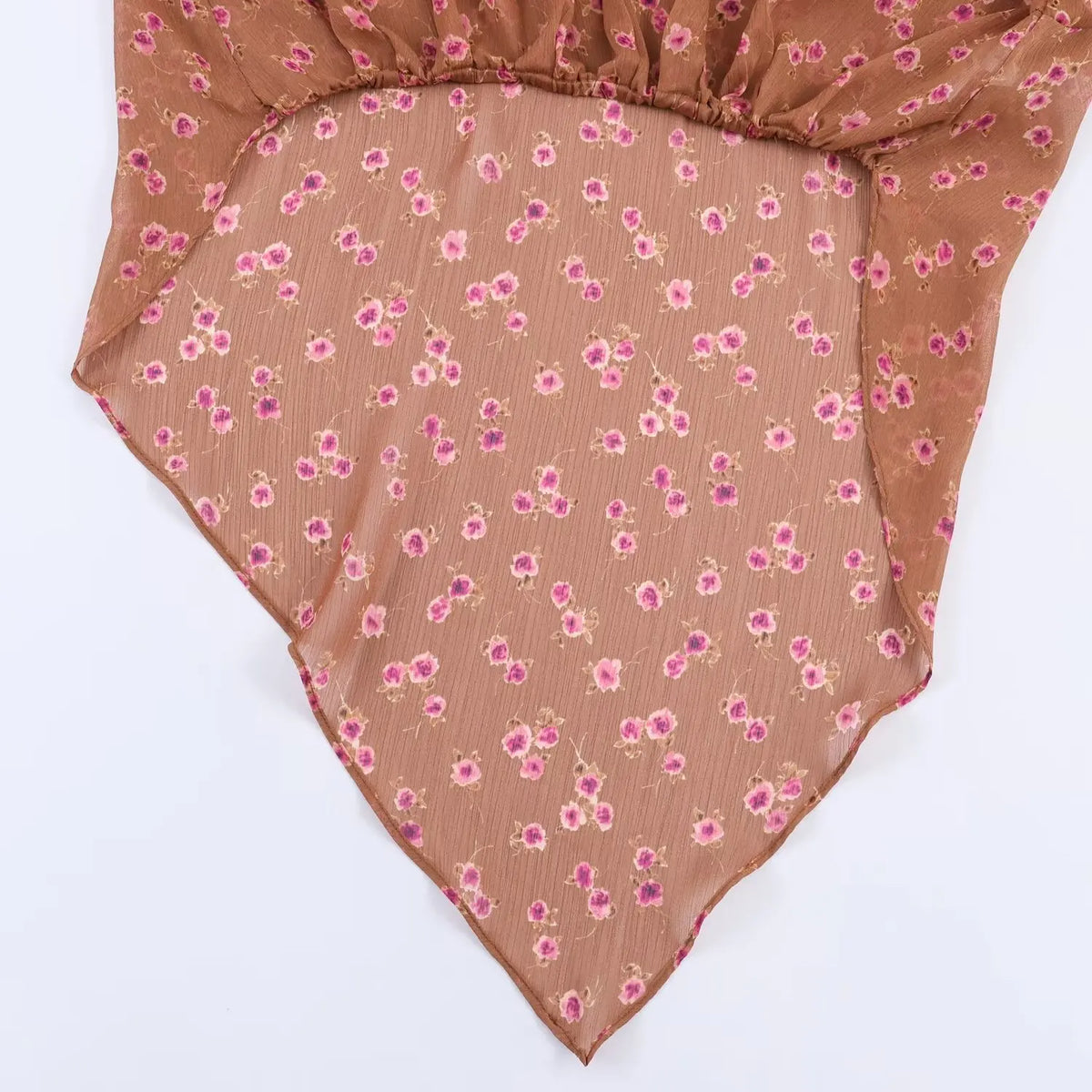 Women's Floral Bow Ruffle Blouse