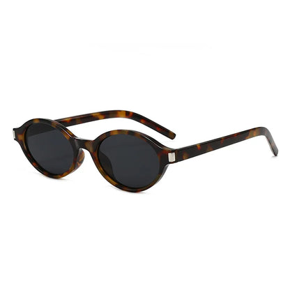 Unisex Retro Oval Sunglasses