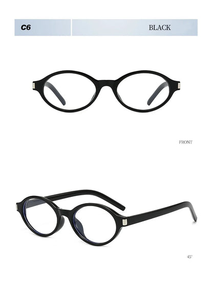 Unisex Retro Oval Sunglasses