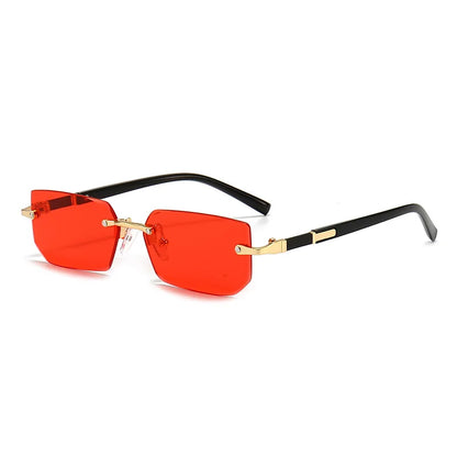 Unisex Rimless Rectangle Sunglasses
