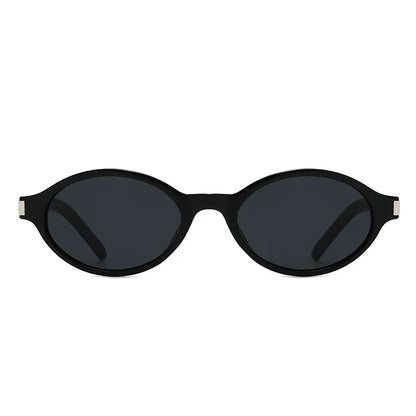 Unisex Retro Oval Sunglasses