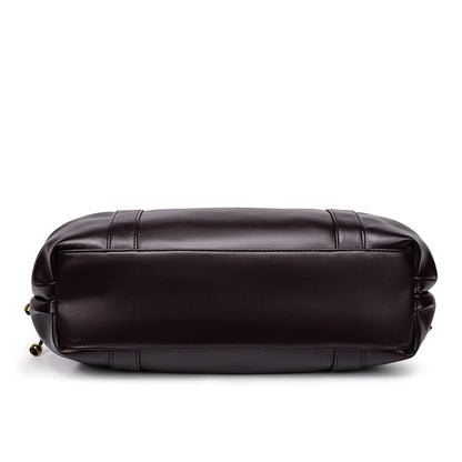 Women's Minimalist Leather Boston Bag