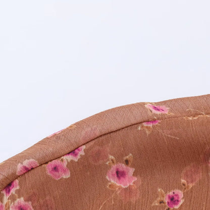 Women's Floral Bow Ruffle Blouse