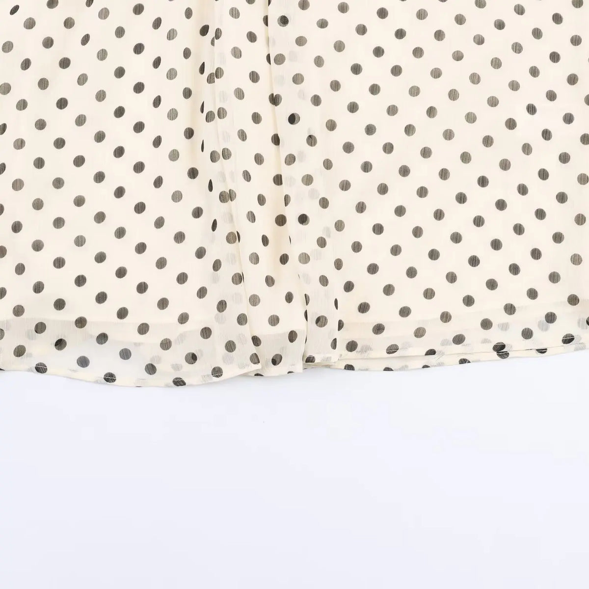 Women's Polka Dot High Neck Blouse
