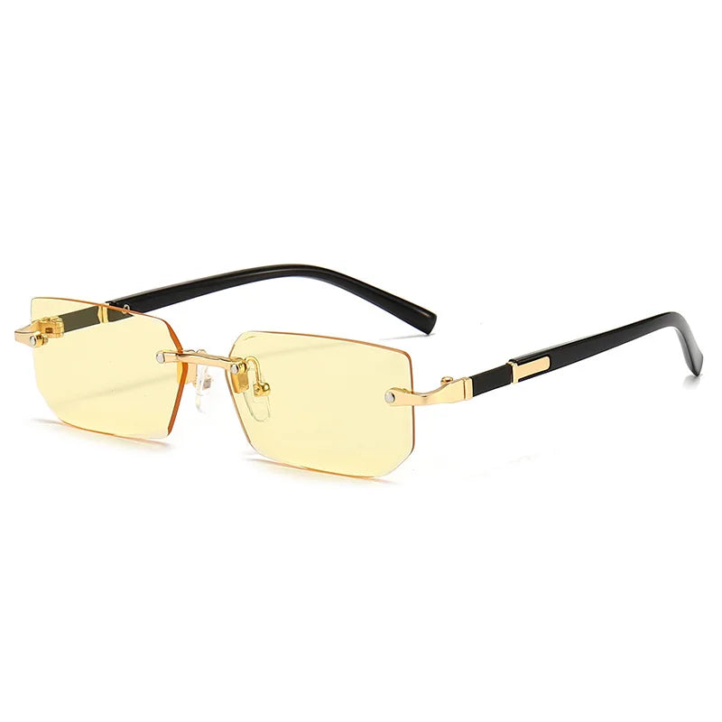 Unisex Rimless Rectangle Sunglasses