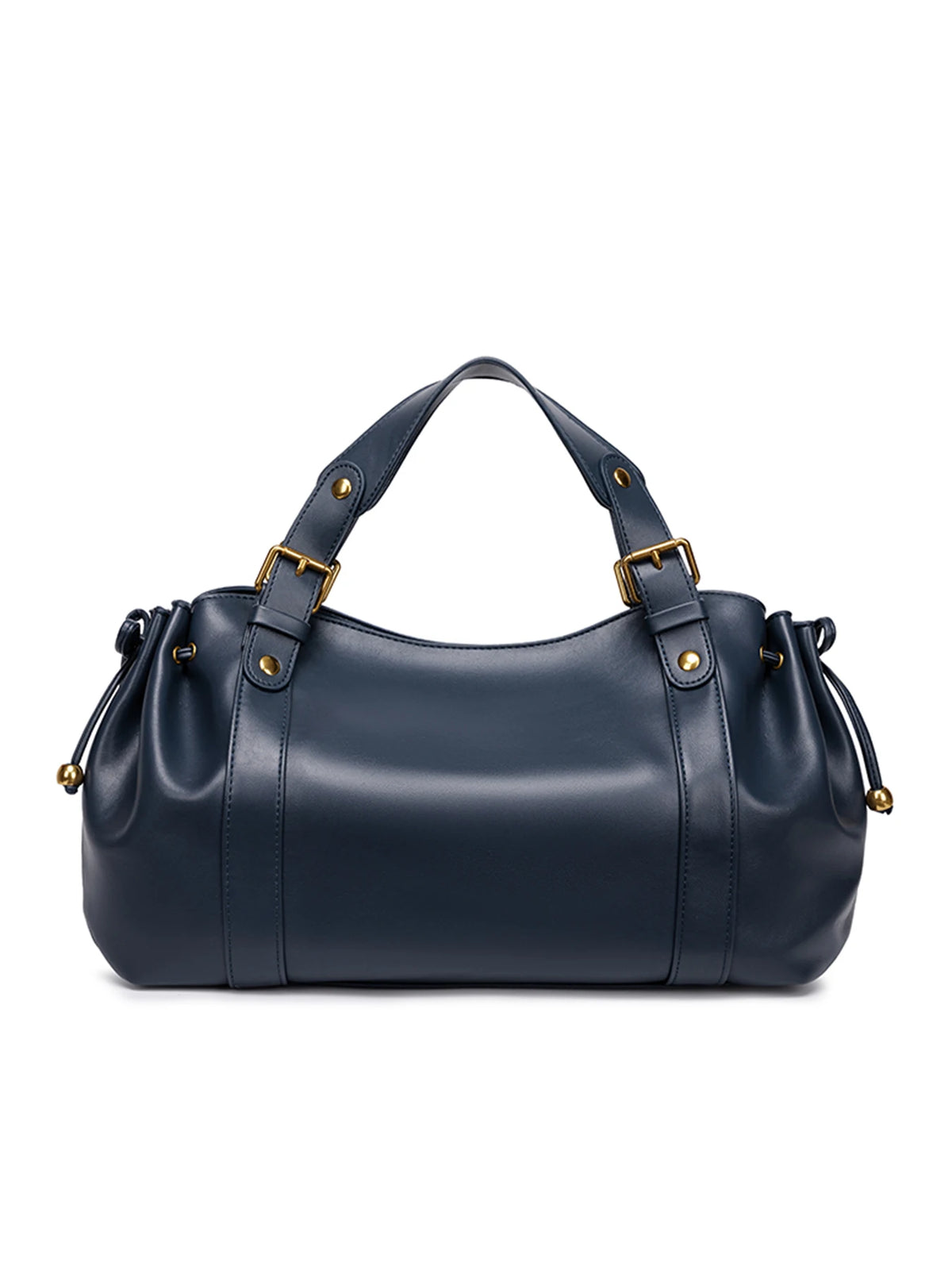 Women's Minimalist Leather Boston Bag