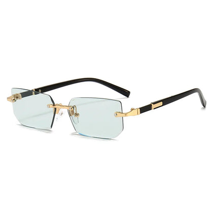 Unisex Rimless Rectangle Sunglasses
