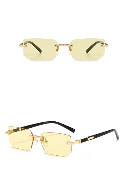 Unisex Rimless Rectangle Sunglasses