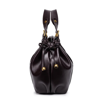 Women's Minimalist Leather Boston Bag
