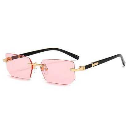 Unisex Rimless Rectangle Sunglasses