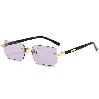 Unisex Rimless Rectangle Sunglasses