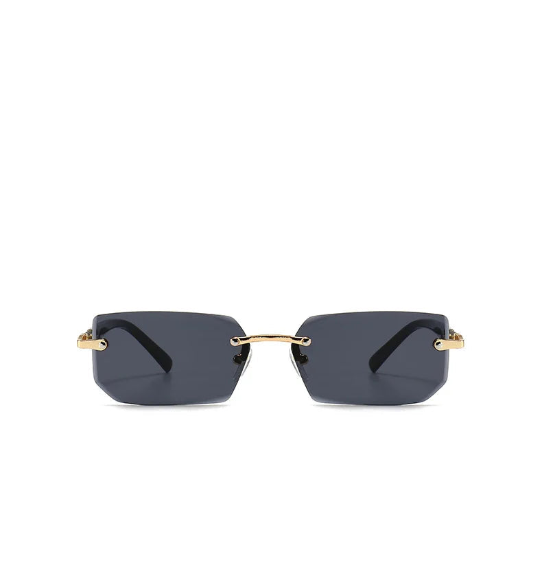 Unisex Rimless Rectangle Sunglasses
