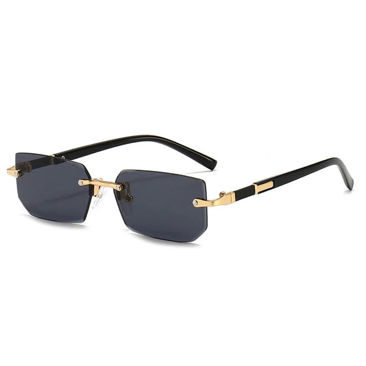 Unisex Rimless Rectangle Sunglasses