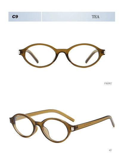 Unisex Retro Oval Sunglasses